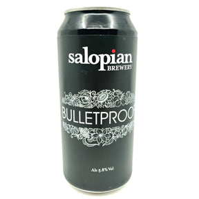 Salopian Bulletproof IPA 5.8% (440ml can)-Hop Burns & Black