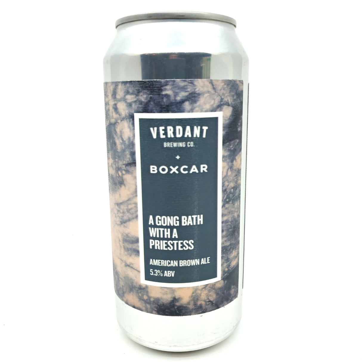 Verdant x Boxcar A Gong Bath With A Priestess American Brown Ale 5.3% (440ml can)-Hop Burns & Black