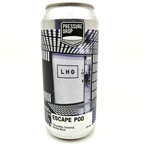 Pressure Drop x Left Handed Giant Escape Pod Chocolate, Coconut & Vanilla Stout 10% (440ml can)-Hop Burns & Black