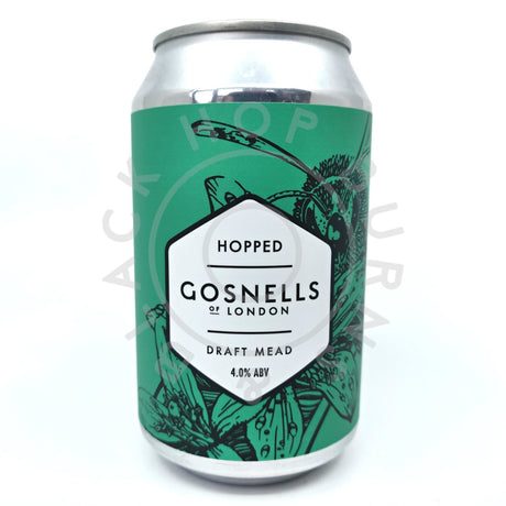 Gosnells Hopped Mead 4% (330ml can)-Hop Burns & Black