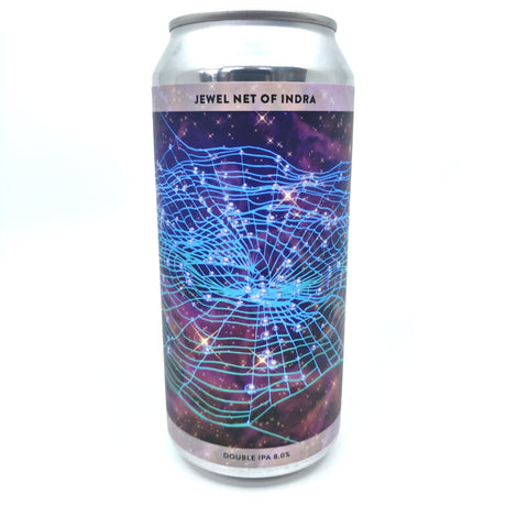 Gamma Brewing Jewel Net of Indra Double IPA 8% (440ml can)-Hop Burns & Black