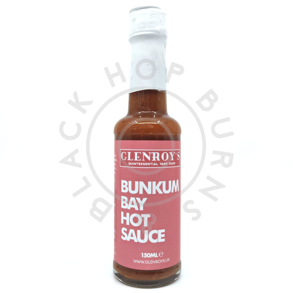 Glenroy's Bunkum Bay Hot Sauce (150ml)-Hop Burns & Black