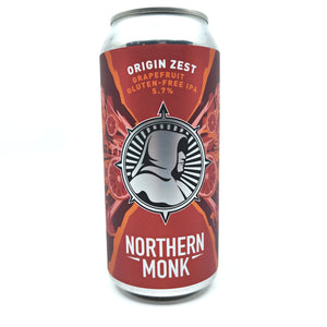 Northern Monk Origin Zest Grapefruit Gluten-Free IPA 5.7% (440ml can)-Hop Burns & Black