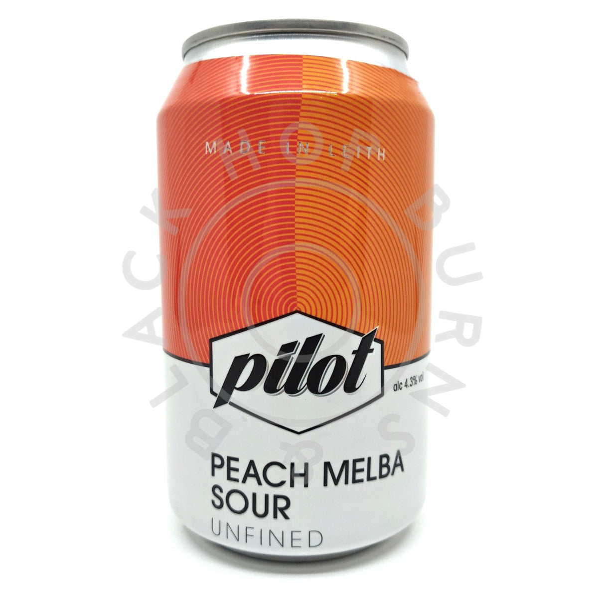 Pilot Peach Melba Sour 4.3% (330ml can)-Hop Burns & Black