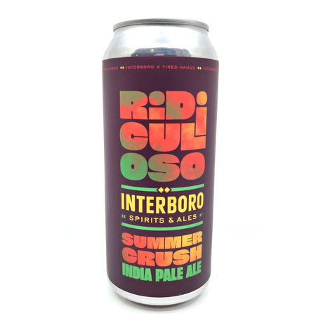Interboro x Tired Hands Ridiculoso Summer Crush IPA 5.6% (473ml can)-Hop Burns & Black