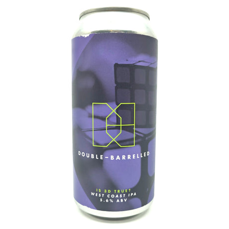 Double Barrelled Is 3D True? IPA 5.6% (440ml can)-Hop Burns & Black