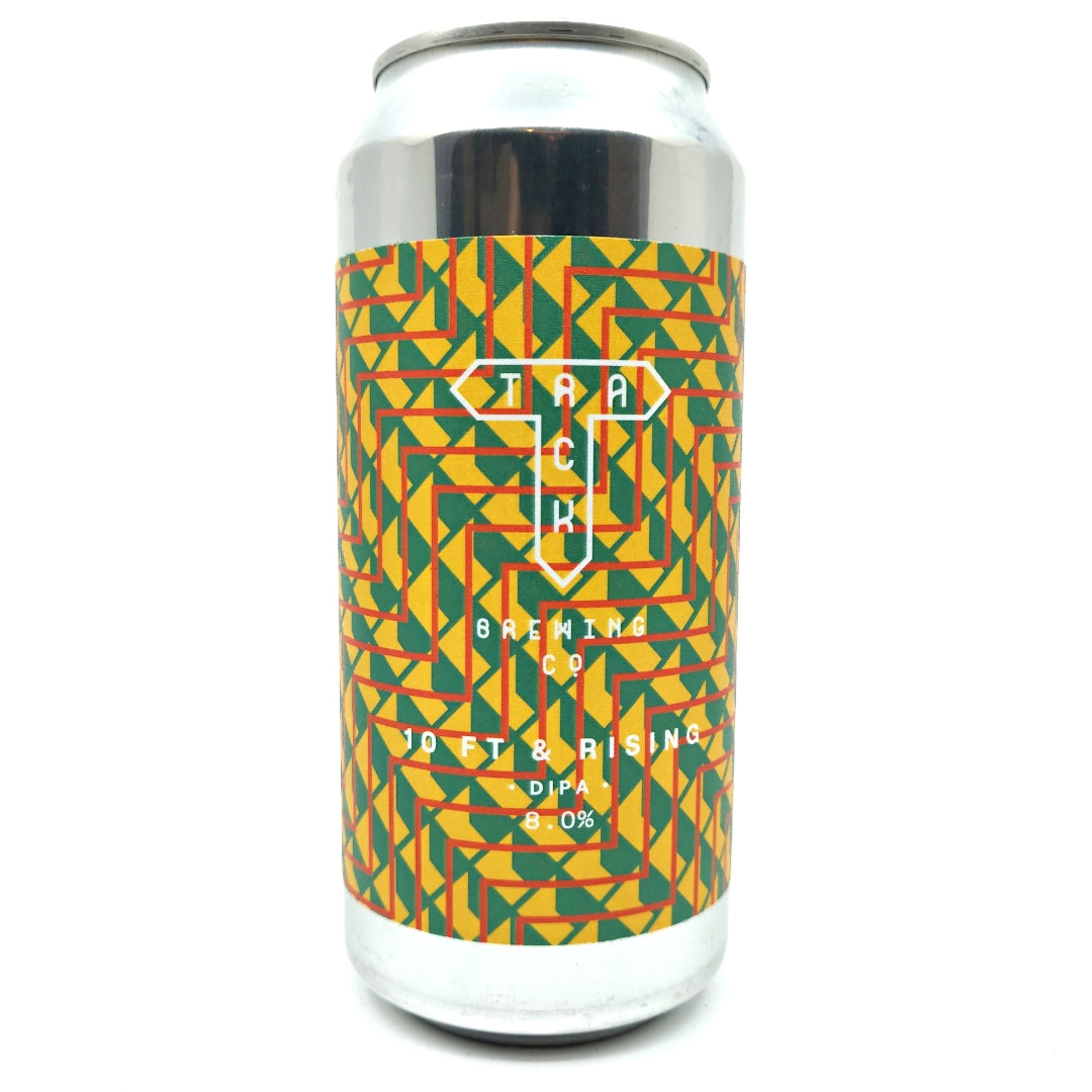 Track 10FT & Rising Double IPA 8% (440ml can)-Hop Burns & Black