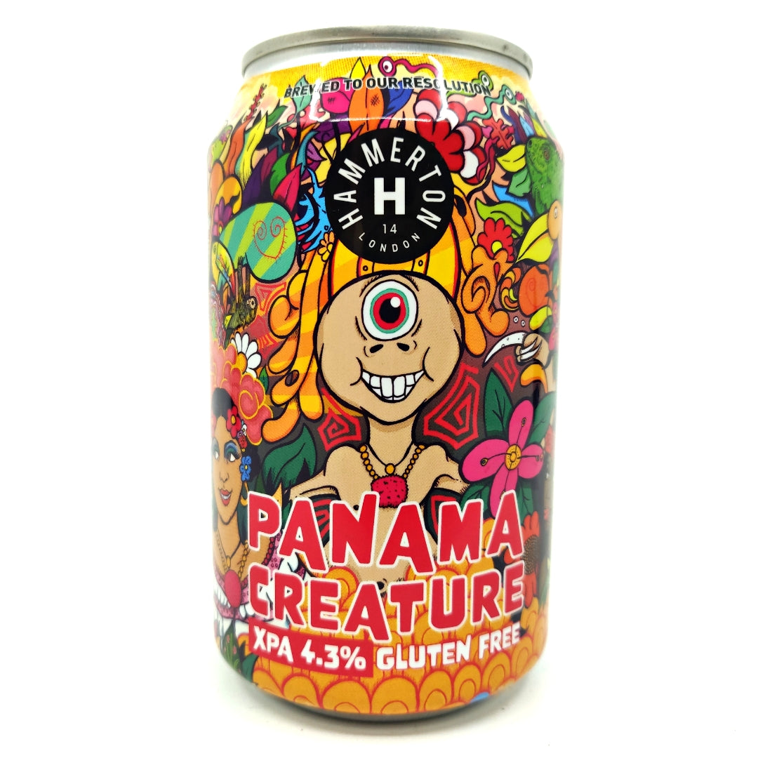 Hammerton Brewery Panama Creature Gluten-Free Pale Ale 4.3% (330ml can)-Hop Burns & Black