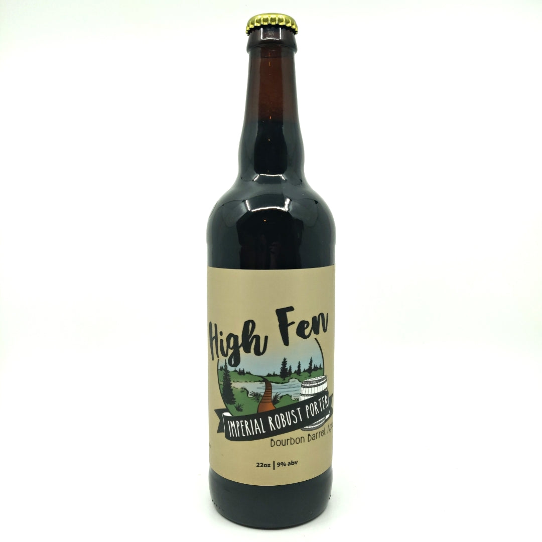 Escape Brewing High Fen Bourbon BA Imperial Robust Porter 9% (650ml)-Hop Burns & Black