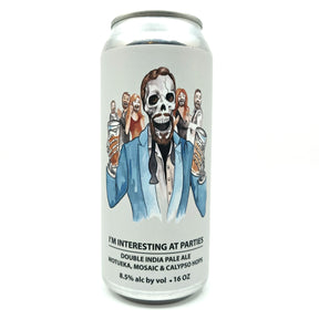 Escape Brewing I'm Interesting At Parties DIPA 8.5% (473ml can)-Hop Burns & Black