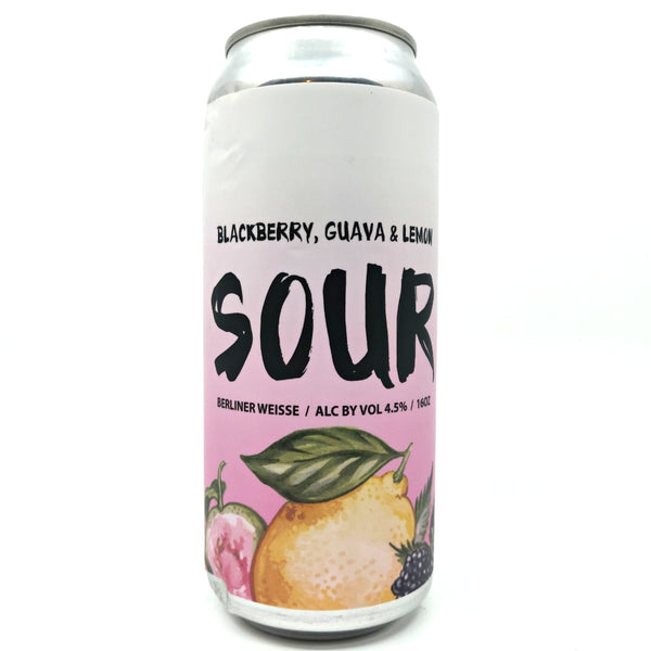 Escape Brewing Blackberry Guava & Lemon Sour 4.5% (473ml can)-Hop Burns & Black