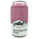 Pilot Mochaccino Stout 5.5% (330ml can)-Hop Burns & Black