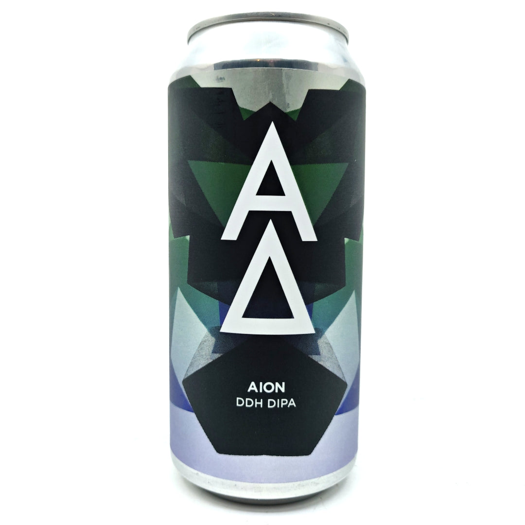 Alpha Delta Aion DIPA 8% (440ml can)-Hop Burns & Black