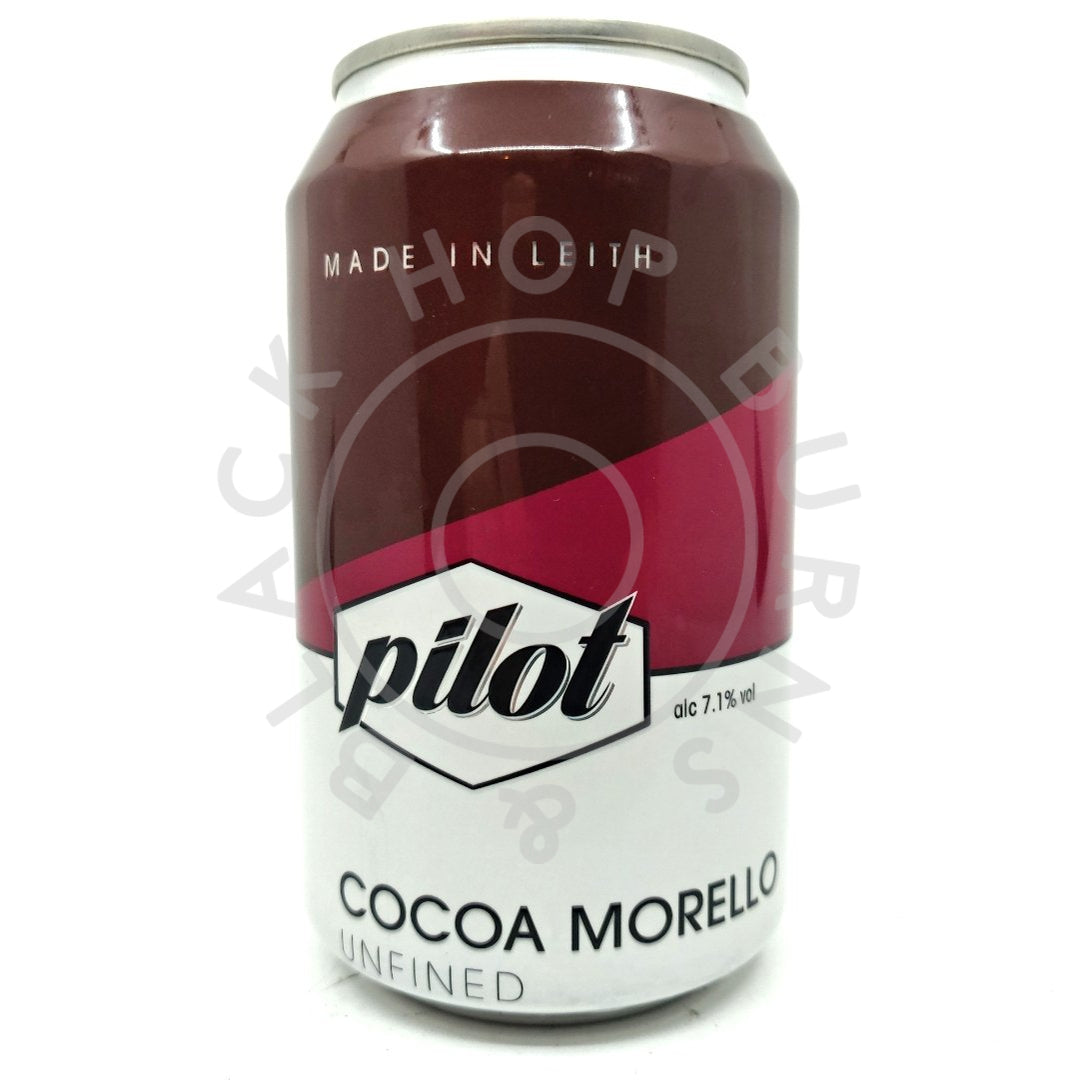 Pilot Cocoa Morello Milk Stout 7.1% (330ml can)-Hop Burns & Black