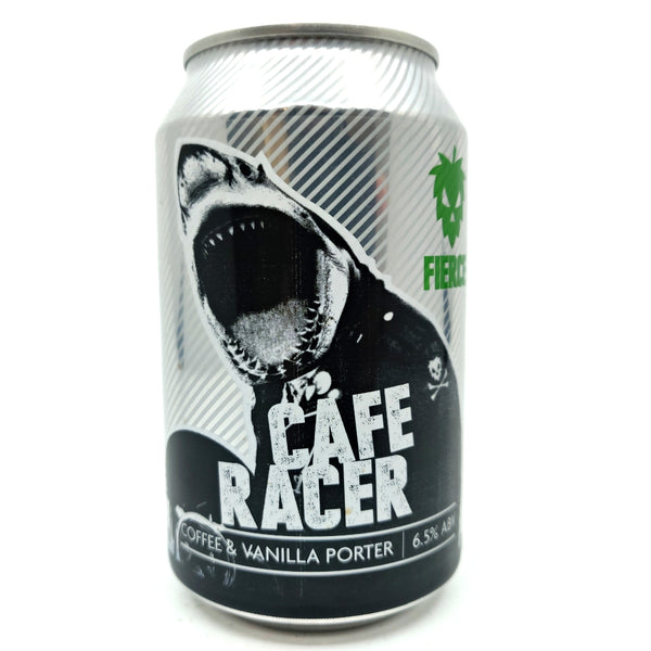 Fierce Beer Cafe Racer Coffee Porter 6.5% (330ml can)-Hop Burns & Black