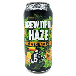 Deep Creek Brewing Co Brewtiful Haze IPA 6.5% (440ml can)-Hop Burns & Black