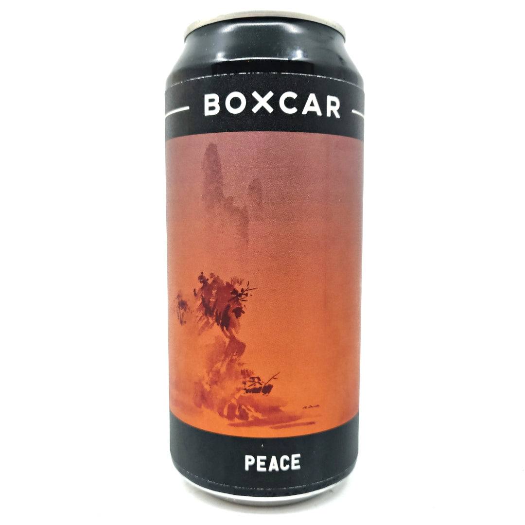 Boxcar Peace Pale Ale 4.8% (440ml can)-Hop Burns & Black