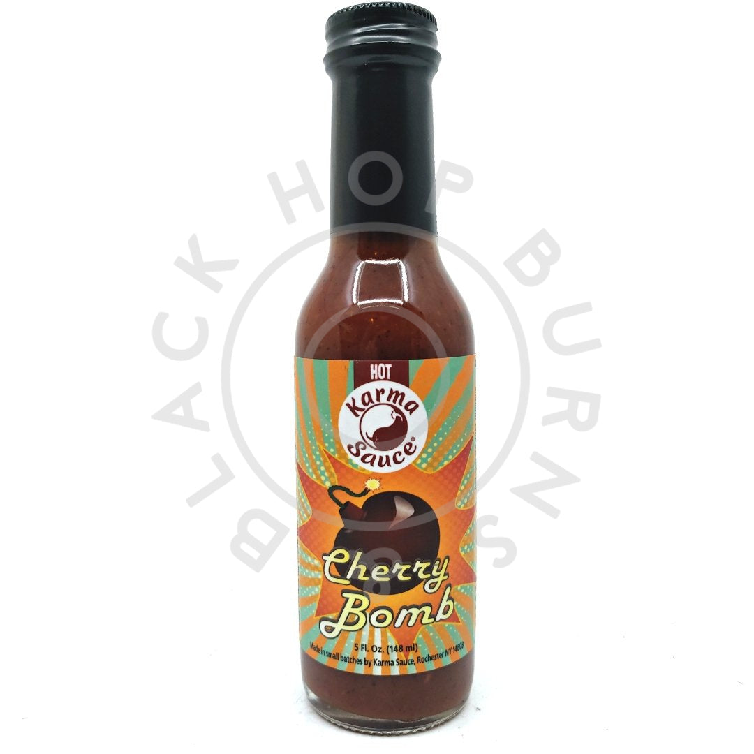Karma Sauce Cherry Bomb Hot Sauce (148ml)-Hop Burns & Black