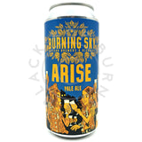 Burning Sky Arise Pale Ale 4.4% (440ml can)-Hop Burns & Black