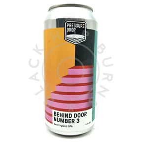 Pressure Drop Behind Door Number 3 New England DIPA 8.5% (440ml can)-Hop Burns & Black