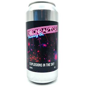 Neon Raptor Explosions In The Sky NEIPA 6% (440ml can)-Hop Burns & Black