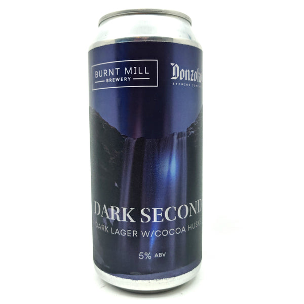 Burnt Mill x Donzoko Dark Second Lager 6.4% (440ml can)-Hop Burns & Black