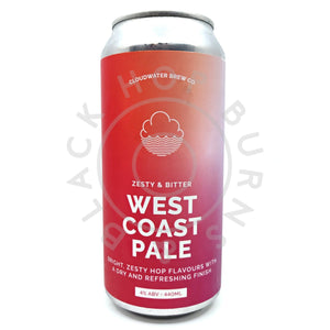 Cloudwater West Coast Pale 4% (440ml can)-Hop Burns & Black