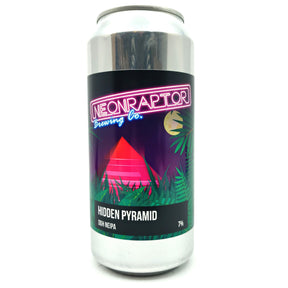 Neon Raptor Hidden Pyramid NEIPA 7% (440ml can)-Hop Burns & Black