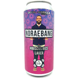 Gipsy Hill x Gorilla Brewing Co Noraebang Hibiscus Rice Lager 5% (440ml can)-Hop Burns & Black