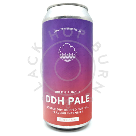 Cloudwater DDH Pale 5% (440ml can)-Hop Burns & Black
