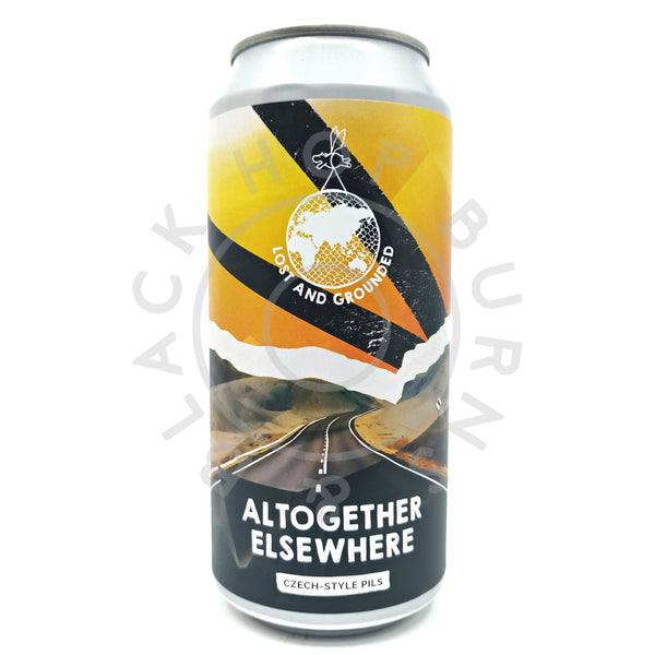 Lost & Grounded Altogether Elsewhere Czech-style Pils 5% (440ml can)-Hop Burns & Black