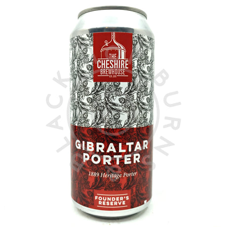 The Cheshire Brewhouse Gibraltar Porter 8.1% (440ml can)-Hop Burns & Black
