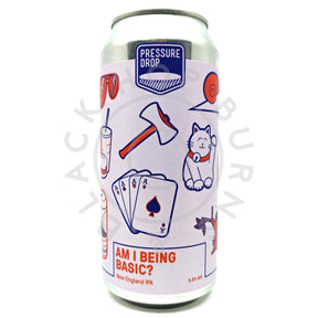 Pressure Drop Am I Being Basic? New England IPA 6.8% (440ml can)-Hop Burns & Black