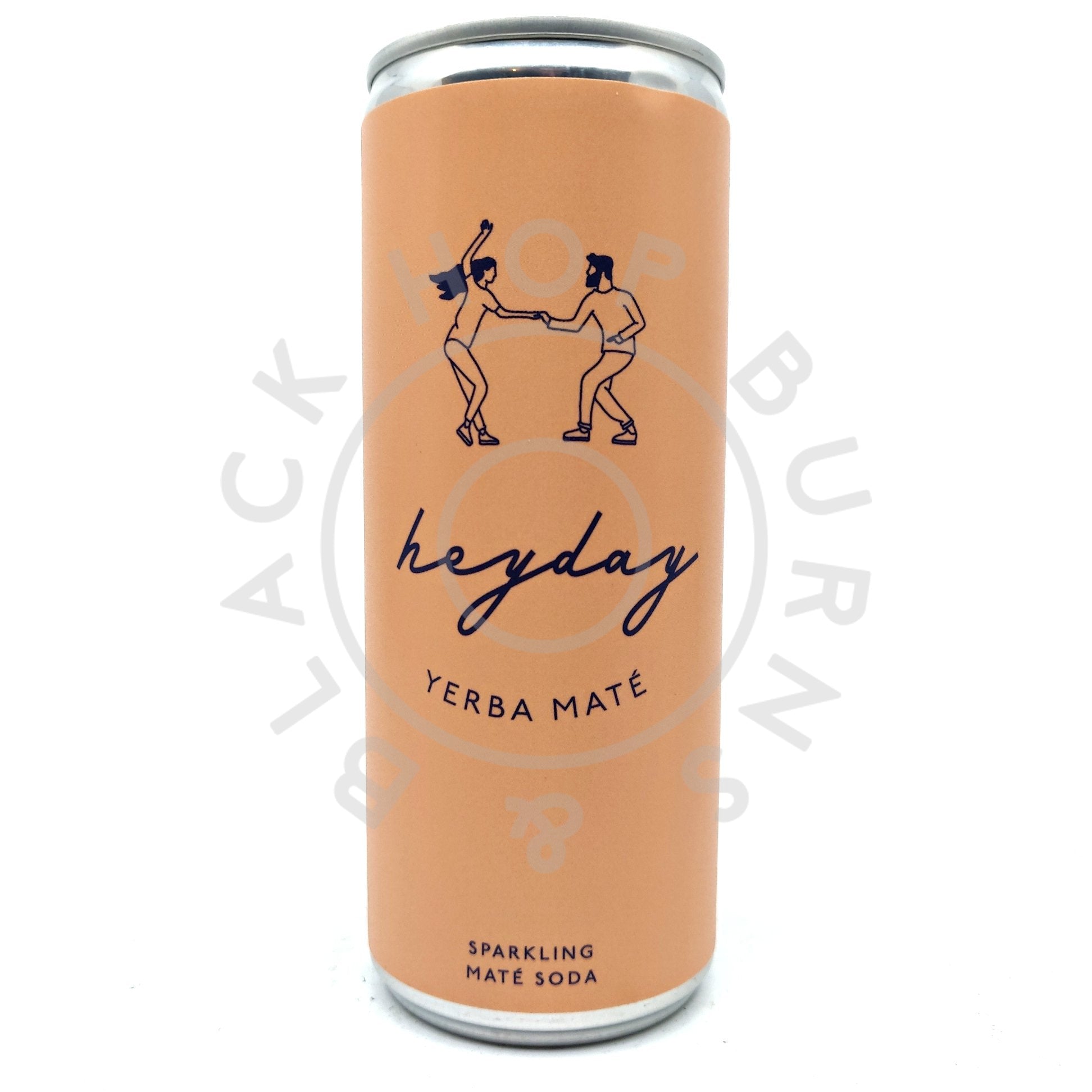 Heyday Yerba Mate Soda (250ml can)-Hop Burns & Black