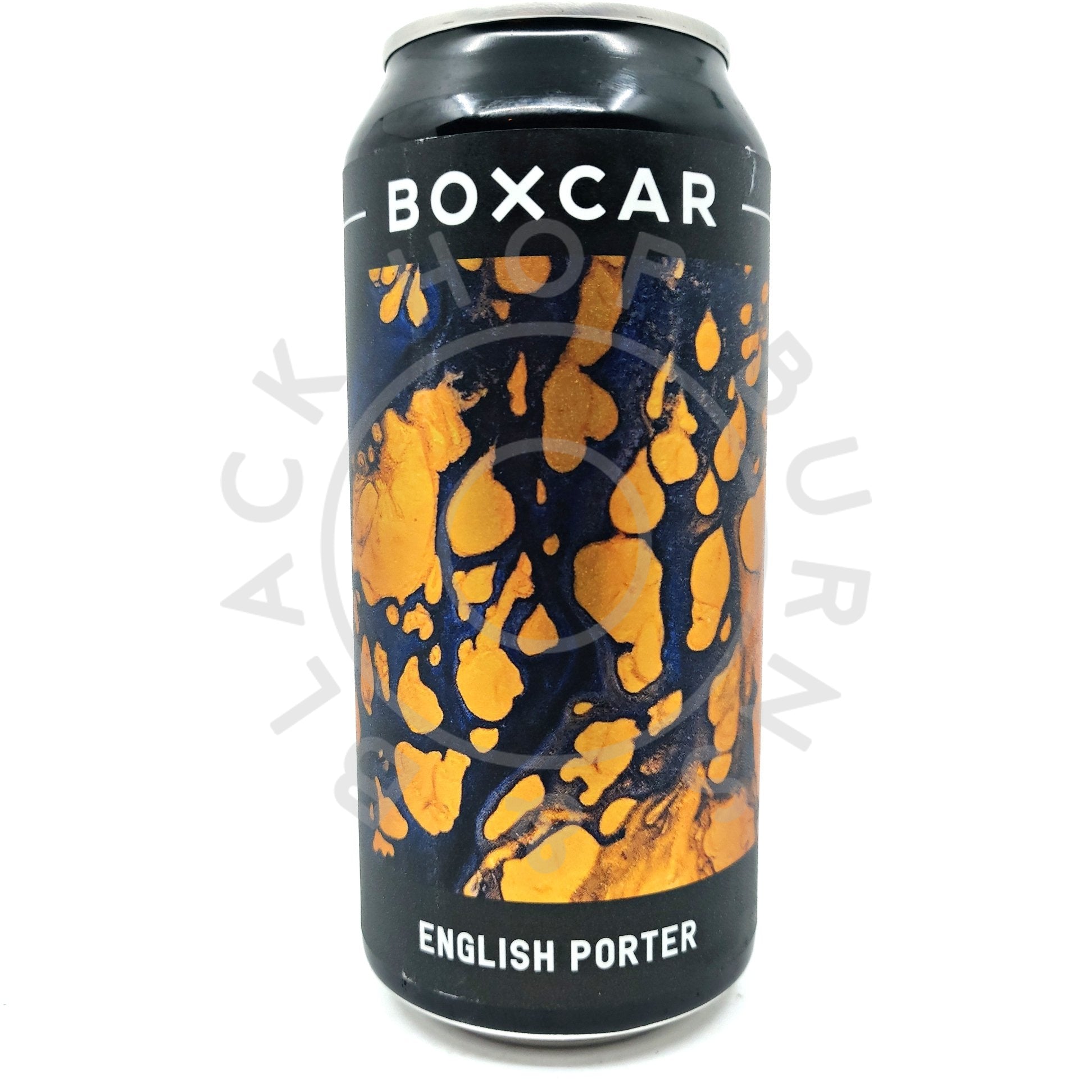 Boxcar English Porter 6% (440ml can)-Hop Burns & Black