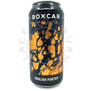Boxcar English Porter 6% (440ml can)-Hop Burns & Black