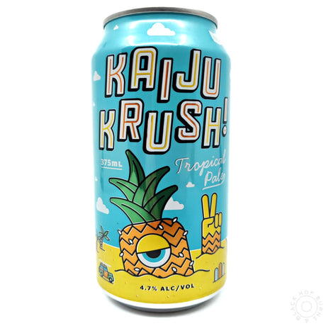 Kaiju Krush! Tropical Pale Ale 4.7% (375ml)-Hop Burns & Black