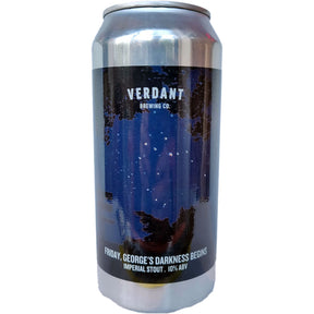 Verdant Friday, George's Darkness Begins Imperial Stout 10% (440ml can)-Hop Burns & Black