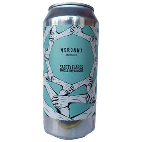 Verdant Safety Flares Single Hop Simcoe Pale Ale 5.2% (440ml can)-Hop Burns & Black