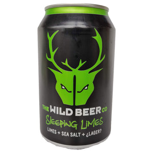 Wild Beer Sleeping Limes Gose 4.6% (330ml can)-Hop Burns & Black